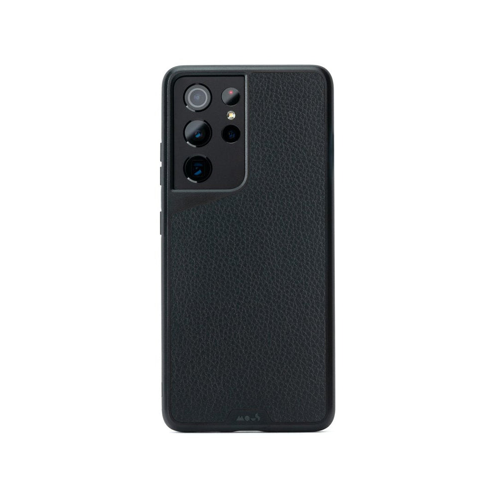 Black Leather Indestructible Galaxy S21 Ultra Case | Galaxy S21 Ultra