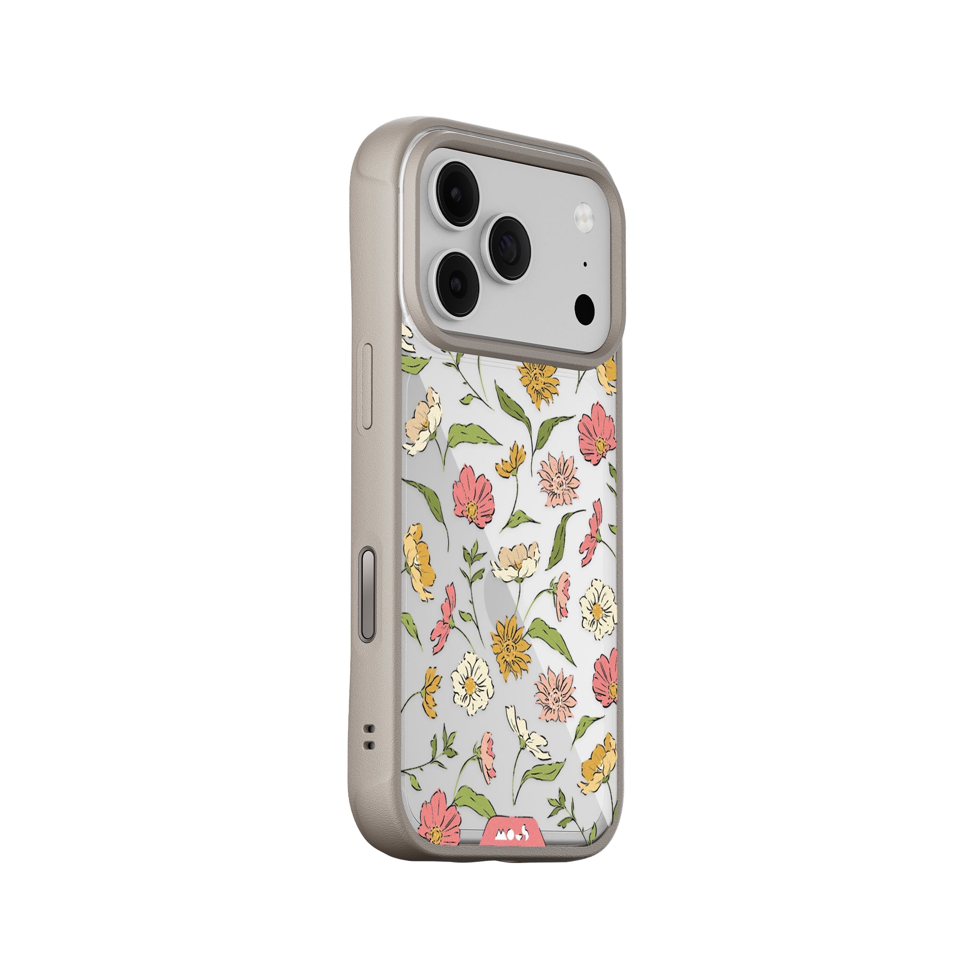 Mous | Floral Pink Protective Phone Case - Flowers