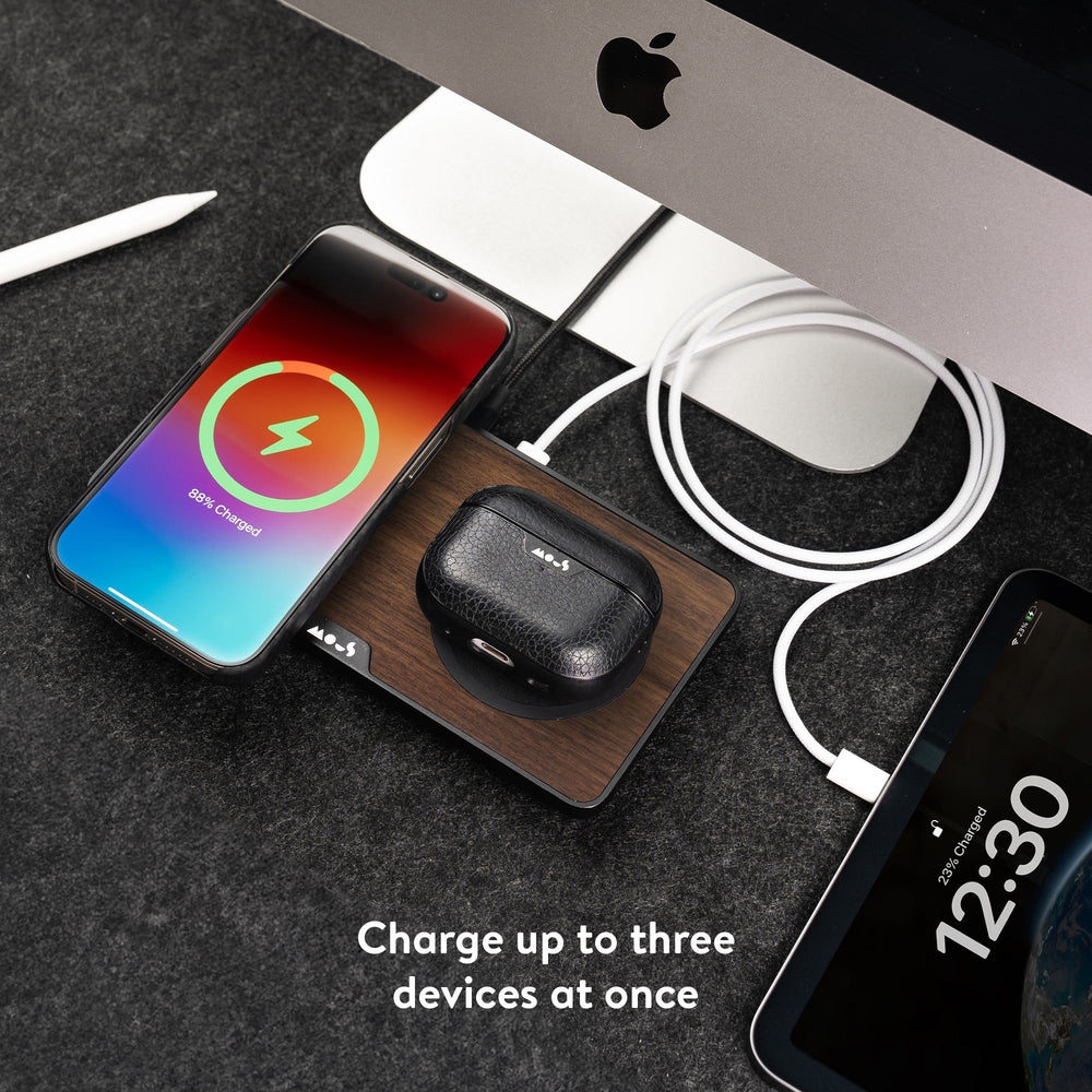 Walnut Wireless Charging Station