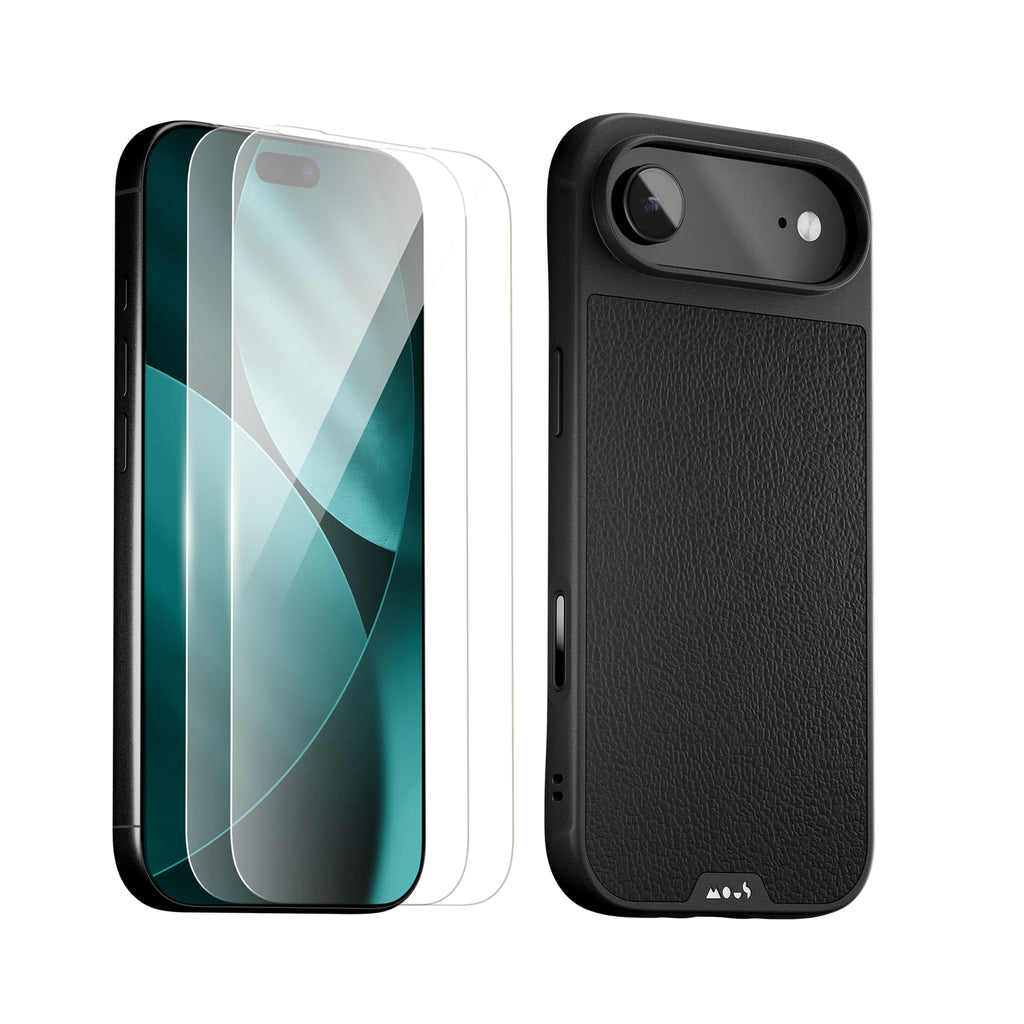 Mous Case Iphone Mous Limitless Xr Black Leather Protective Case And Screen Protector IPhone Protection Mous Mous Case Iphone Mous Limitless Xr Black Leather Protective Case And Screen Protector IPhone Protection Mous