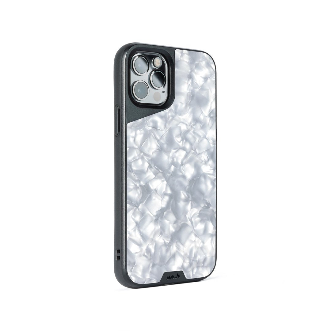 Mous | MagSafe® Compatible Silver Pearl Phone Case