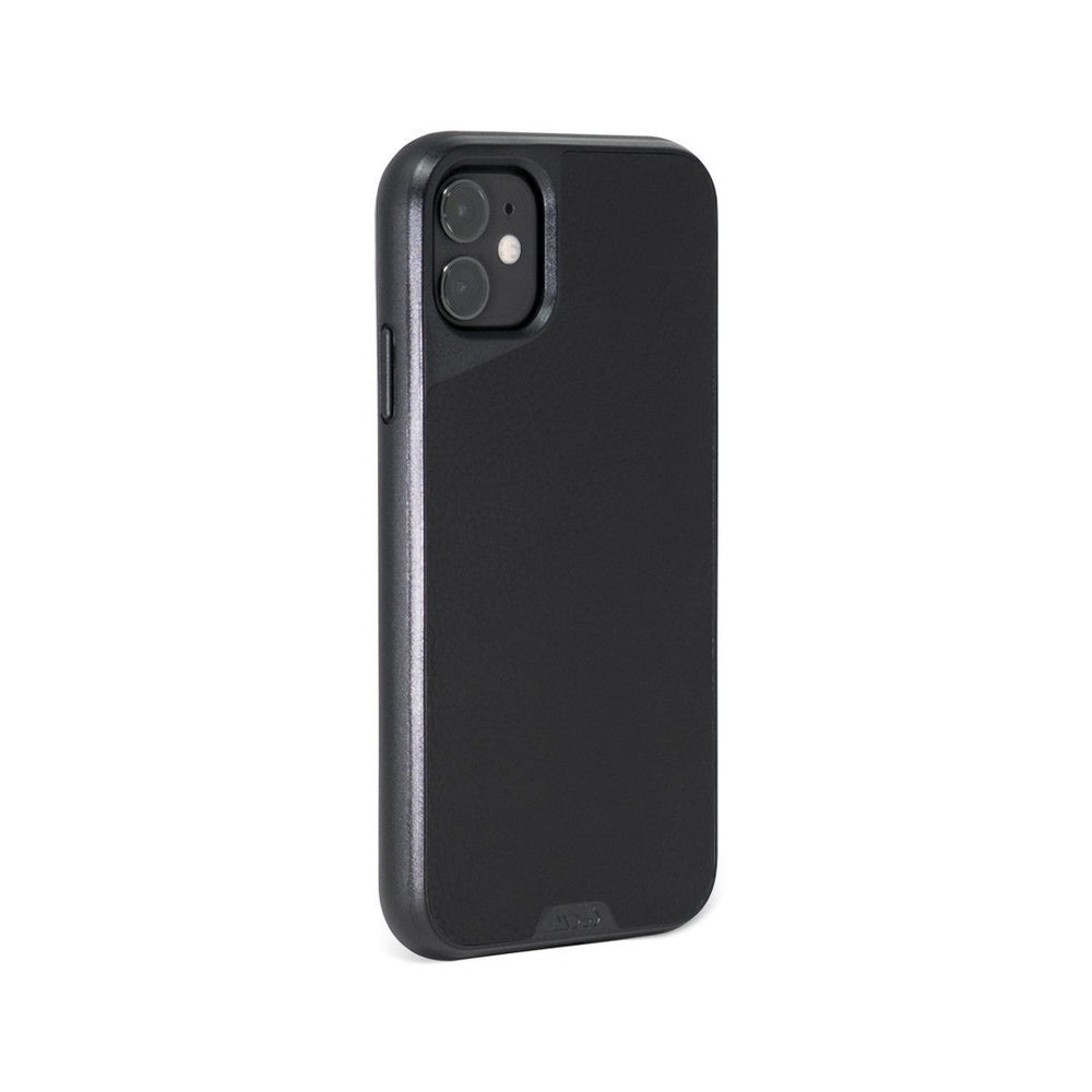 Black Leather Strong iPhone 11 Case | Black Leather