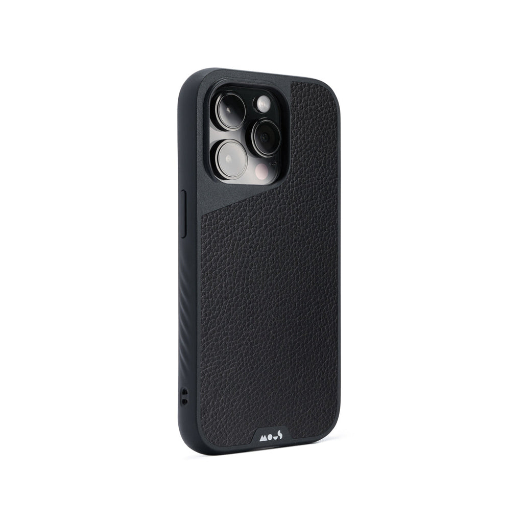MagSafe® Compatible Black Leather Phone Case - Limitless 5.0