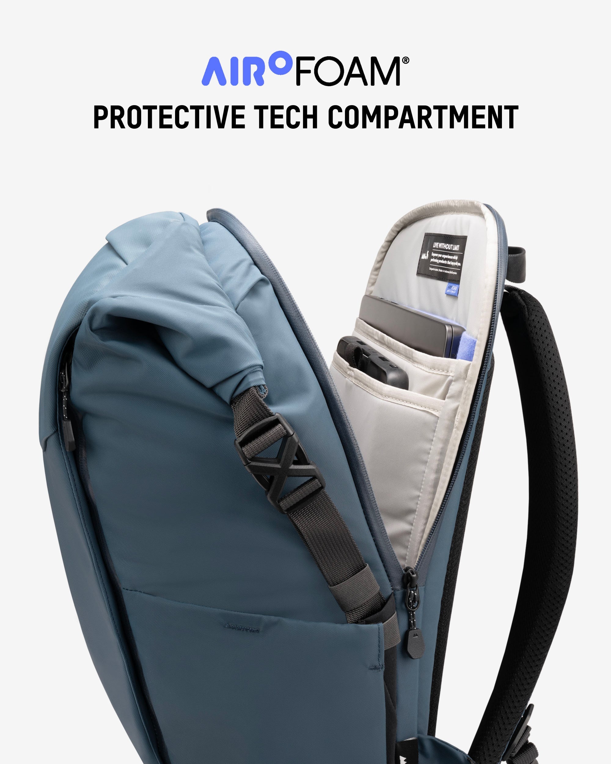 Mous | Protective Roll Top Backpack - Hybrid Gym and Work Bag