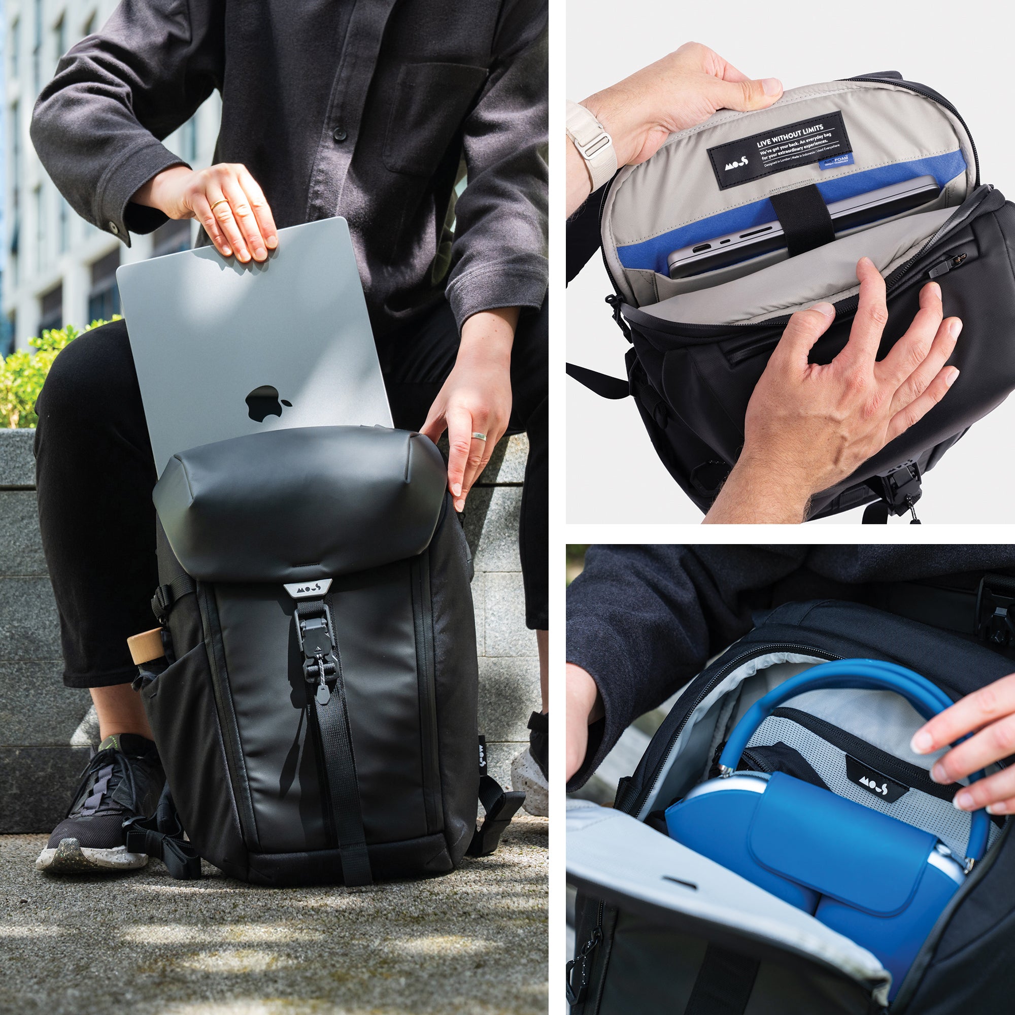 Mous | Extreme Commuter Backpack - Lid | AiroFoam Tech | Mous