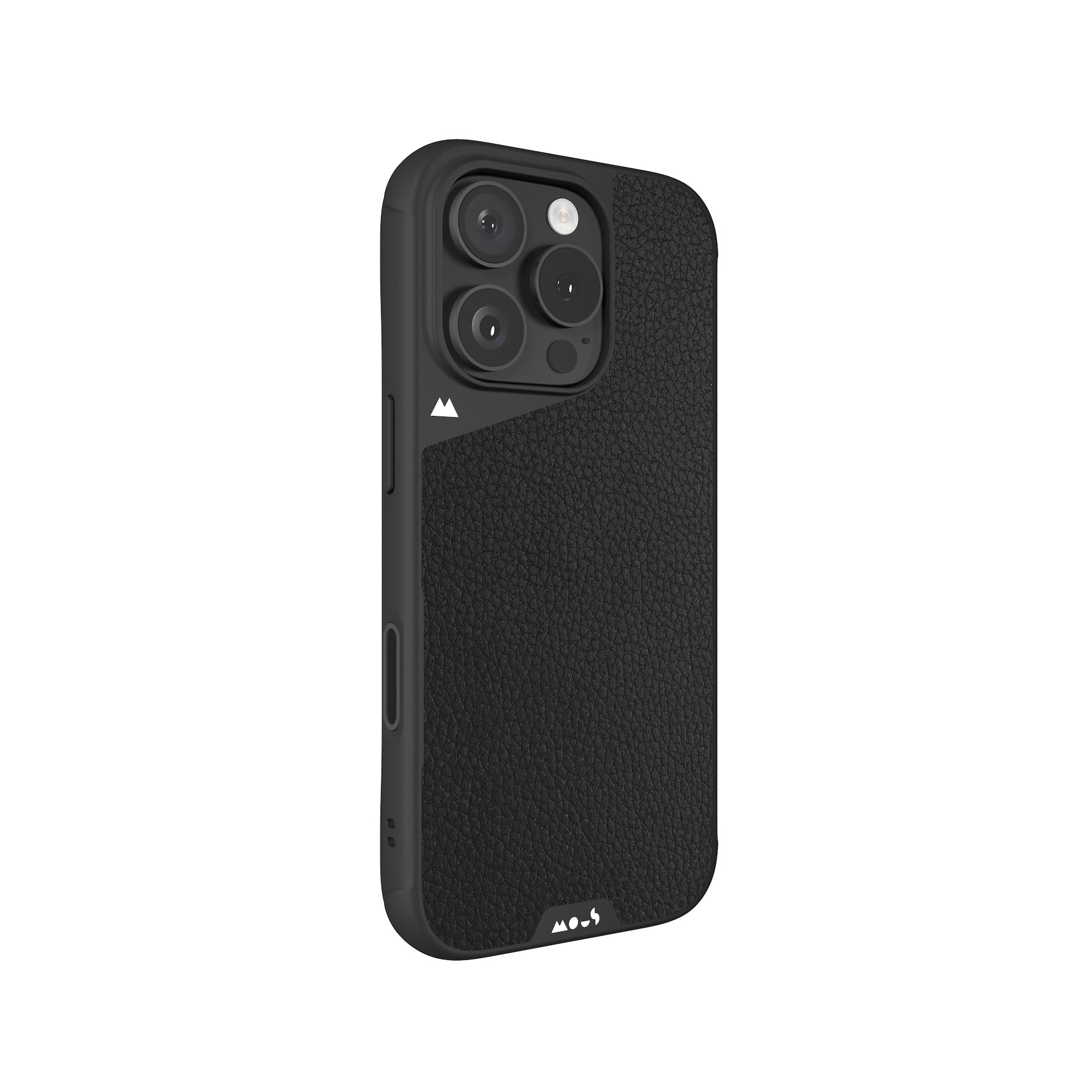 Mous | Black Leather Protective Phone Case with Camera Control