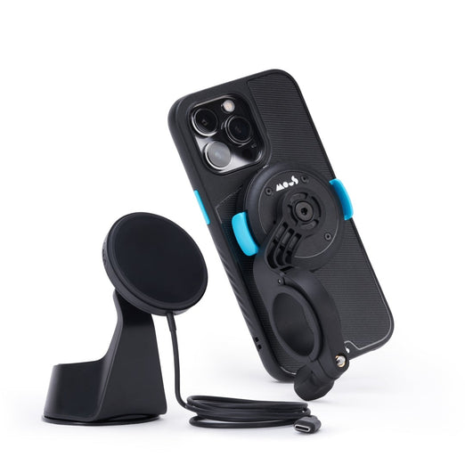 suction mount wireless magsafe charging kit iphone bike cycle mount