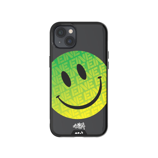 Clear Transparent iPhone Case Ben Eine Green Smiley Face Qi