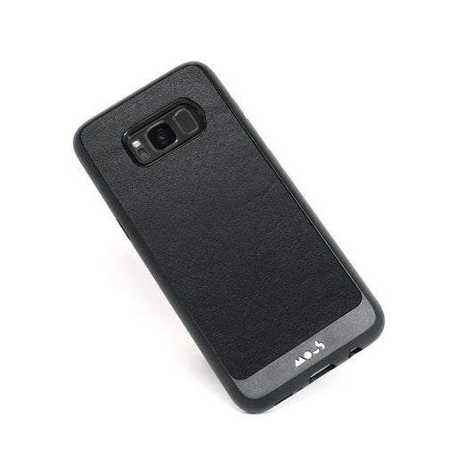Black Leather Unbreakable Samsung S8 Case