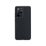 Black Leather Indestructible Galaxy S21 Ultra Case | Black Leather