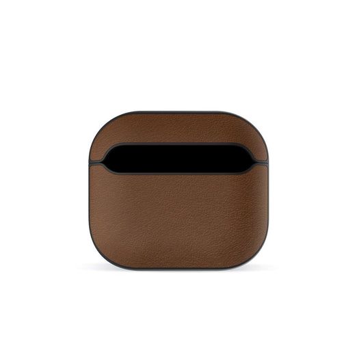 Airpods brown leather protective case wireless charging