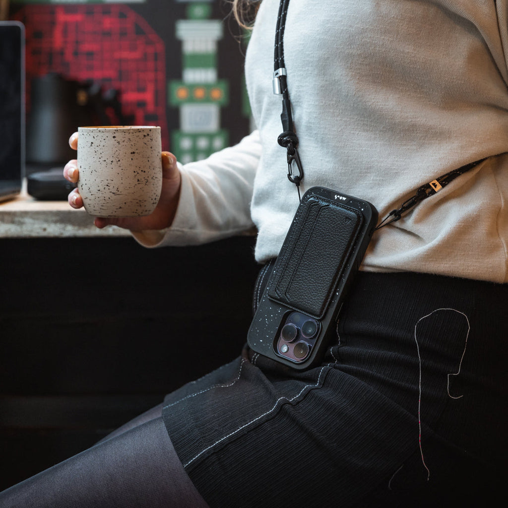 Mous Black Phone Sling