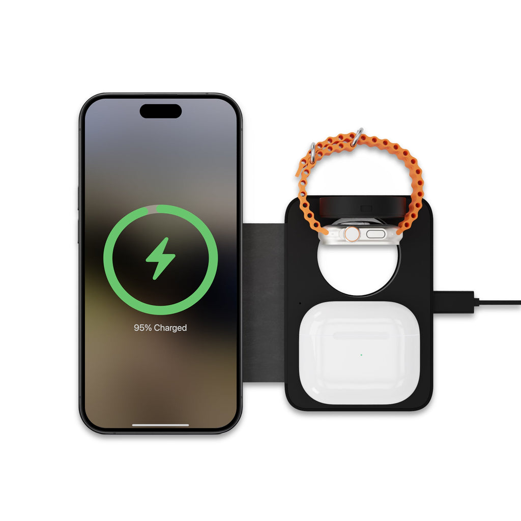 Samsung Galaxy Note 8 Magsafe Wireless Charger 15 watts 3 in 1 With Magenic  Ring Adapter For Phone, Watch And Airpods