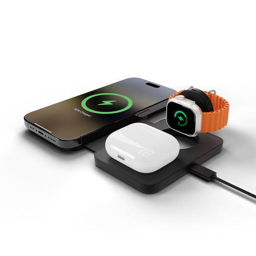 Support de téléphone portable 3 en 1 pour chargeur Magsafe - Support de  chargeur pour Apple Watch Station de charge Dock et Airpods 1/Airpods