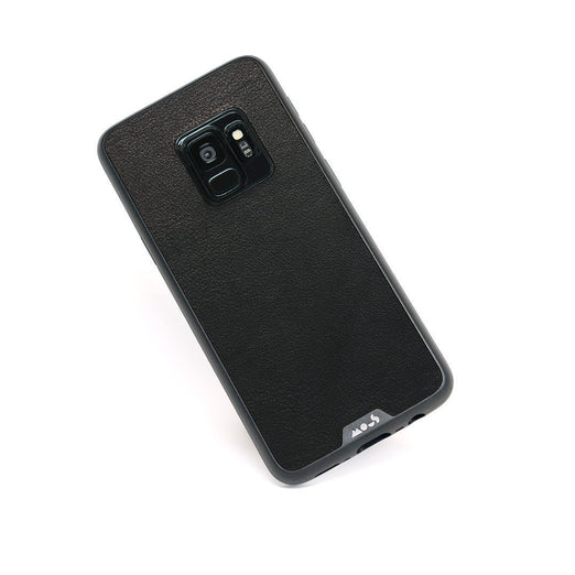 Black Leather Unbreakable Samsung S9 Case