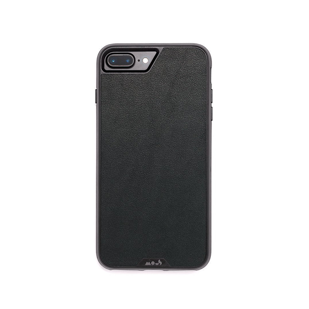 Black Leather Unbreakable iPhone 8 Plus Case | Black Leather