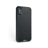 Black Leather Protective iPhone X and XS Case