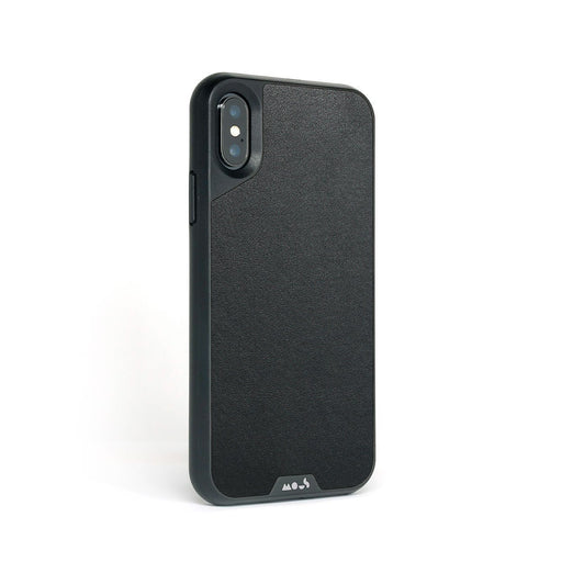 Black Leather Protective iPhone X and XS Case